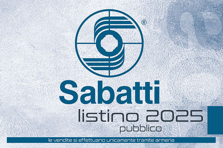 Listino prezzi Sabatti 2025